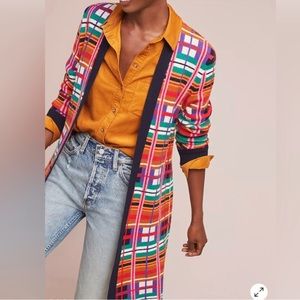 ANTHROPOLOGIE MOTH Williston Plaid Cardigan